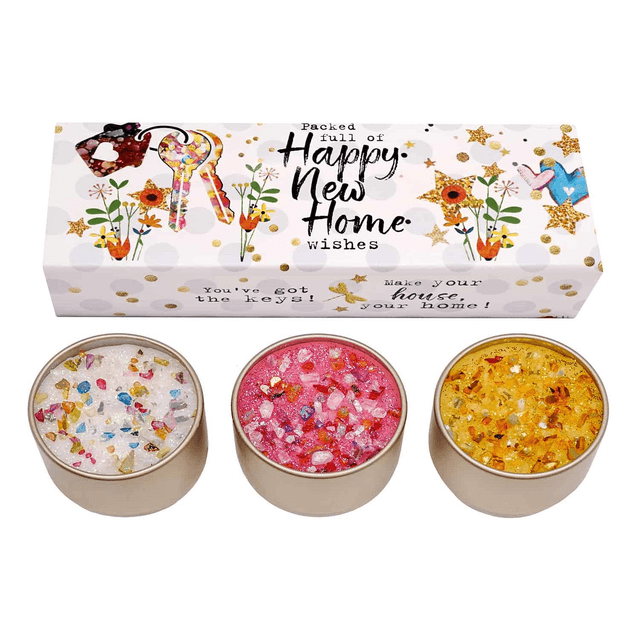 Just Because Three Lites - Happy New Home - Candle Gift set