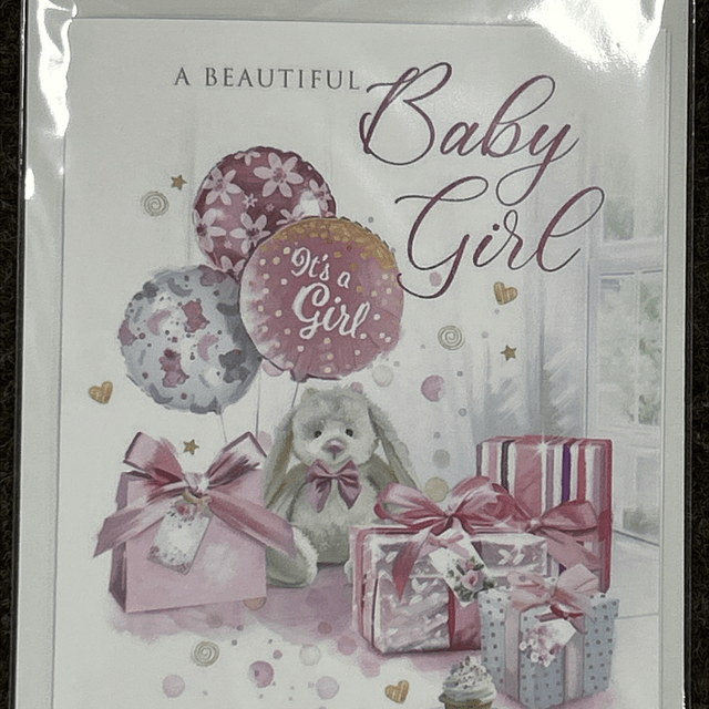 The Birth Of Your Baby Girl Pink Card