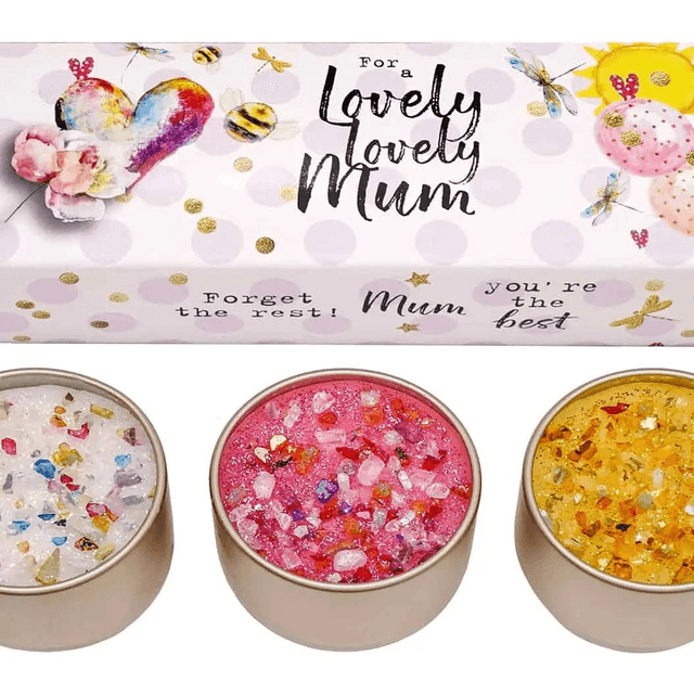 Just Because Three Lites - Lovely Lovely Mum - Candle Gift set