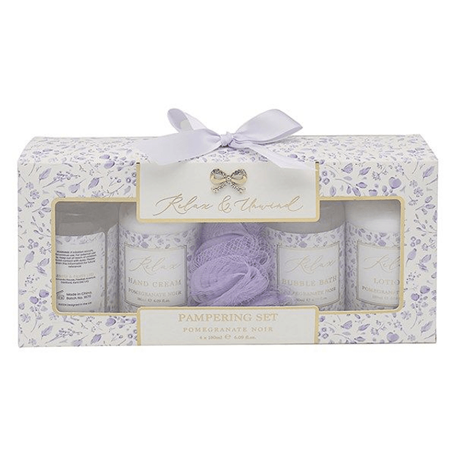 Pamper By Hearts Design Pamper Set - Pomegranate Noir