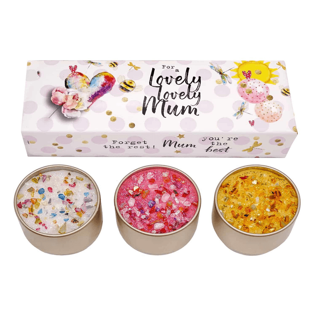 Just Because Three Lites - Lovely Lovely Mum - Candle Gift set