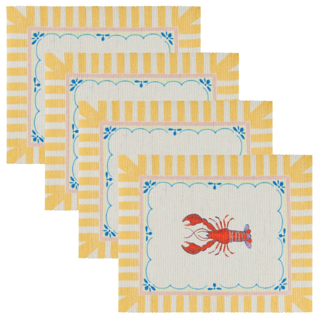 Brunch Stripes Indoor/Outdoor Placemats Multicolour Size  36 x 46cm
