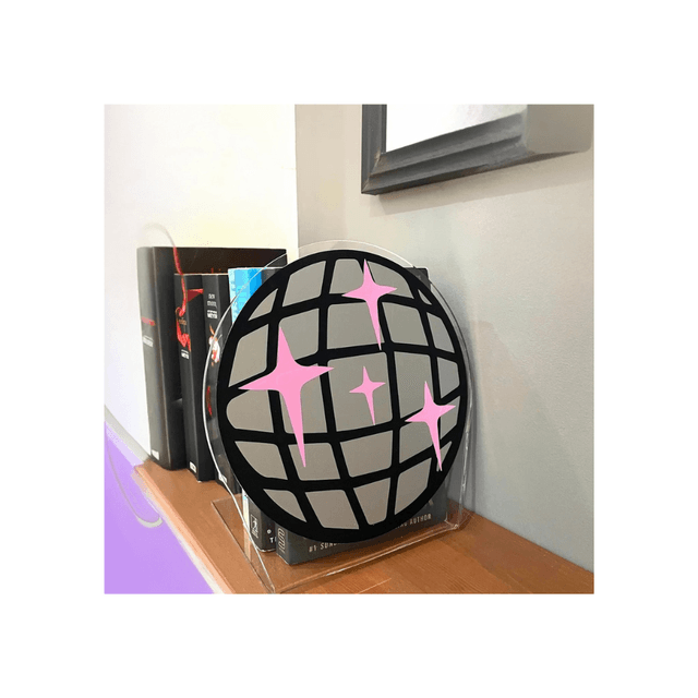 Disco Ball Acrylic Bookend Home Decor