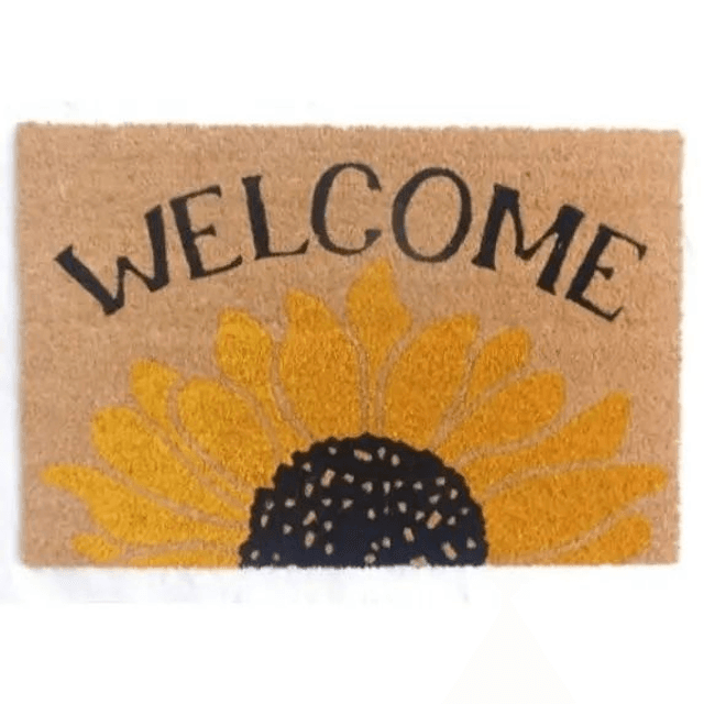 Sunflower &quot;Welcome&quot; Colourful Doormat