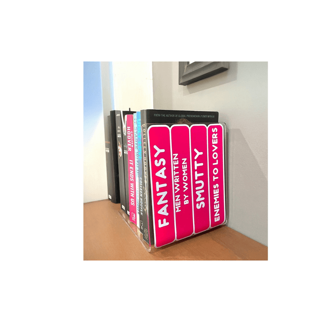 Book Genre Stack Acrylic Bookend Home Decor