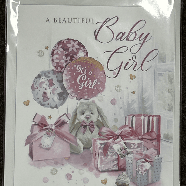 The Birth Of Your Baby Girl Pink Card