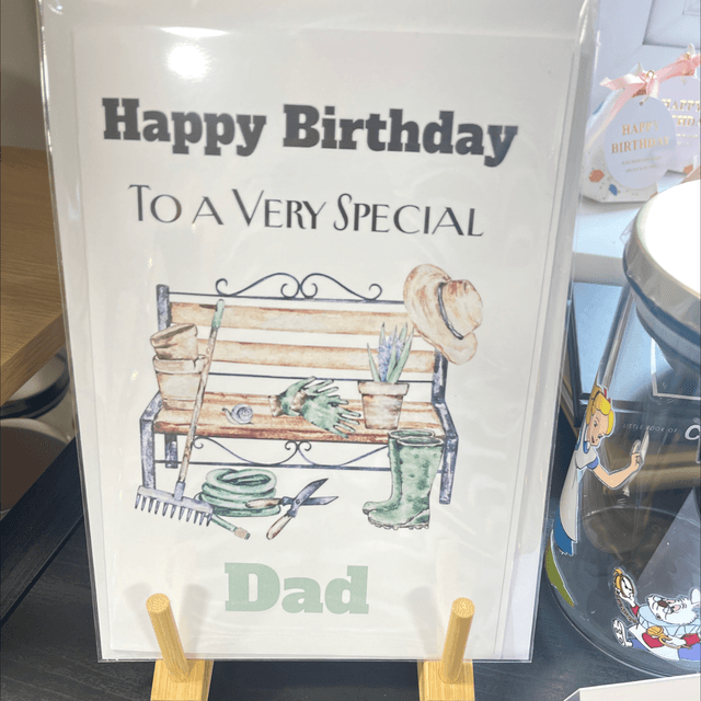 Happy Birthday Dad Garden seat personalised to Your Own Wording 
