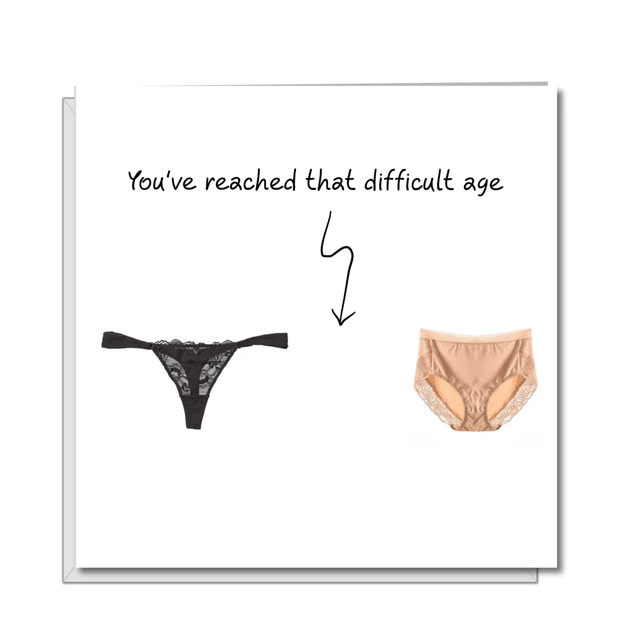 Funny Birthday Card For Wife, Girl Friend, Female, Girlfriend, Mum, Aunty - Humorous Amusing - 30th 40th 50th Birthday