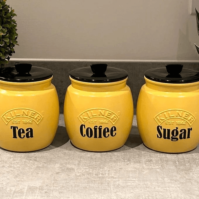 Yellow Tea Coffee Sugar 
