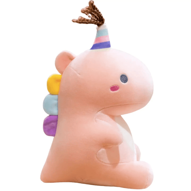 Birthday Dinosaur Doll Plush Toy Pink  38cm (15 inches) tall