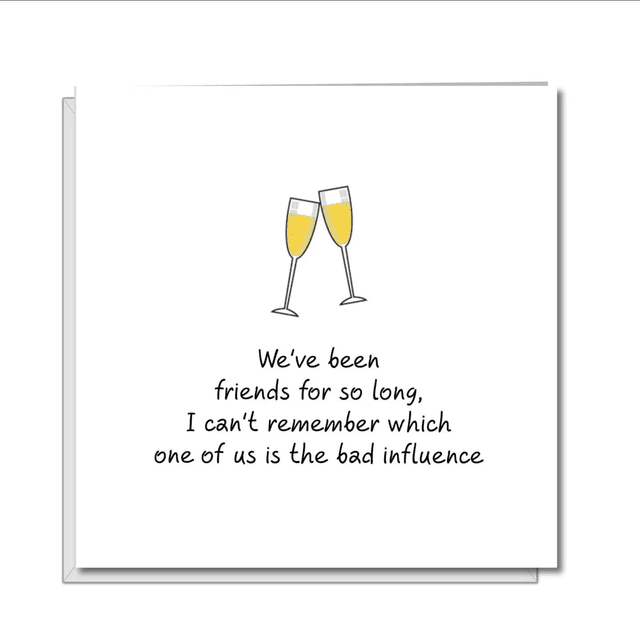 Best Friends Birthday Card For Female Girl Friend - Funny, Humorous, 