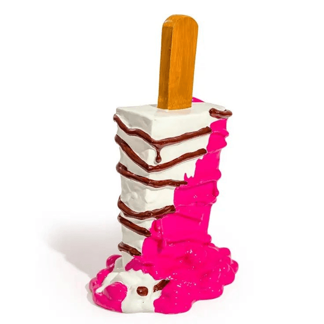 Large Melting Ice Cream On Stick Ornament
