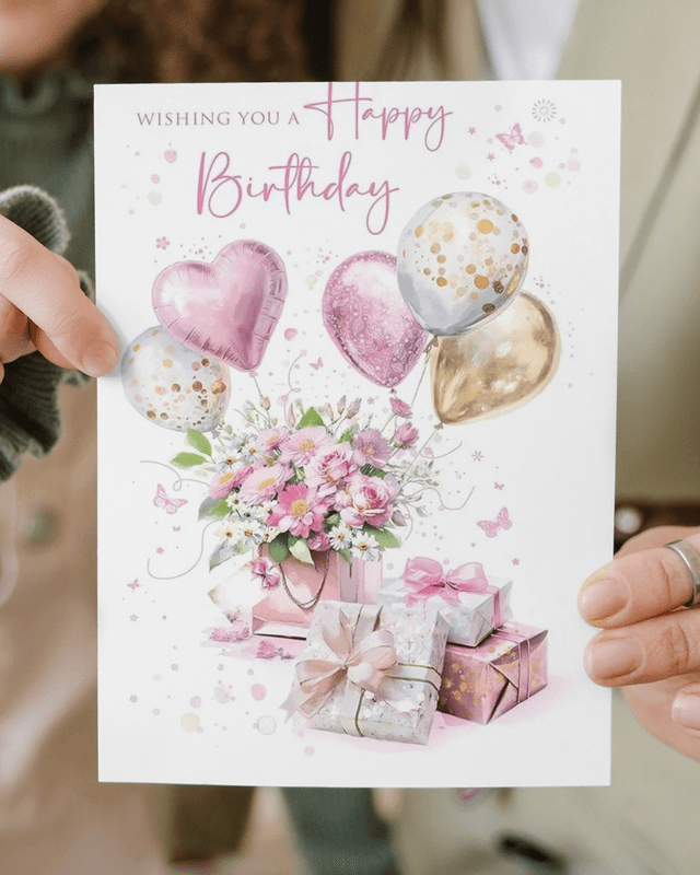 Flowers Happy Birthday card
