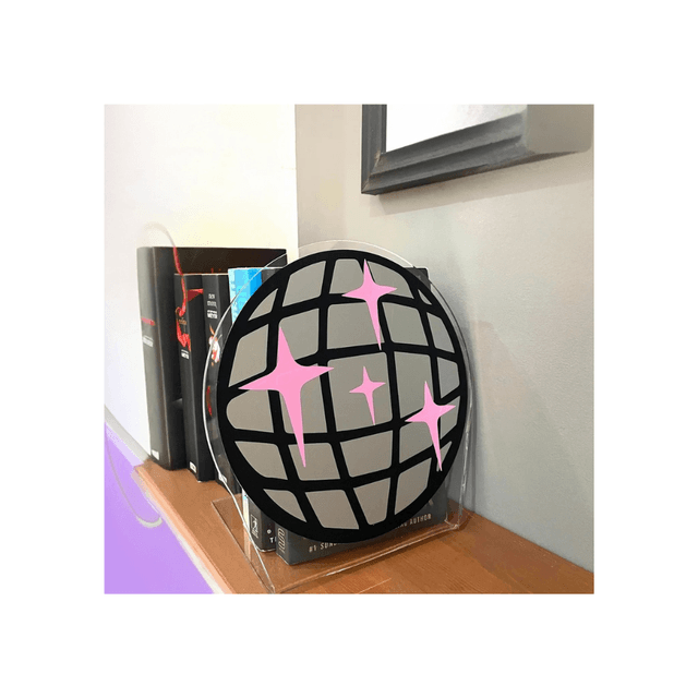 Disco Ball Acrylic Bookend Home Decor